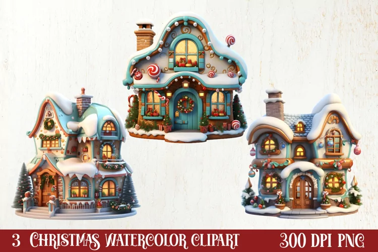 3D Christmas Sublimation Clipart