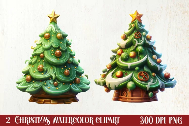 3D Christmas Sublimation Clipart