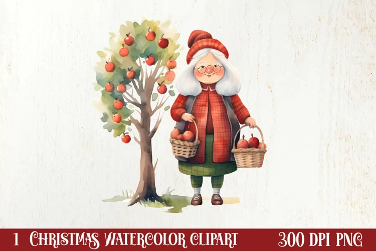Christmas Knitting Clipart Watercolour , Christmas PNG
