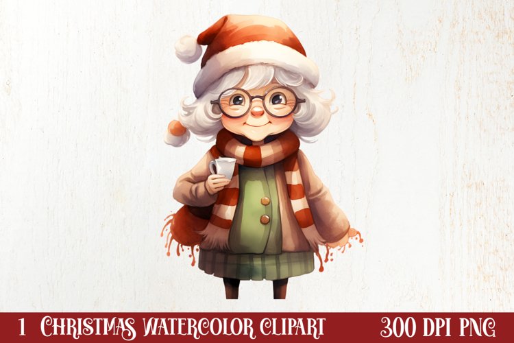 Hand Drawn Cozy Christmas Clipart, Christmas PNG example image 1