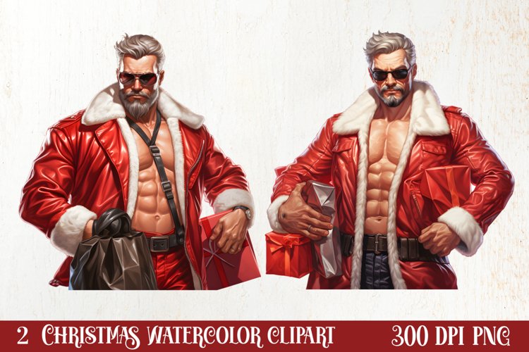 Handsome Santa Claus Clipart, Santa Claus Clipart