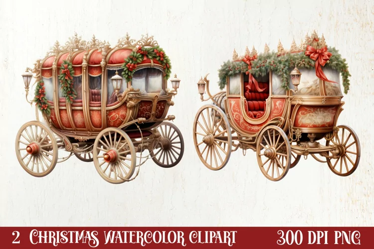 Magical Christmas Celebration Clipart, Christmas Clipart