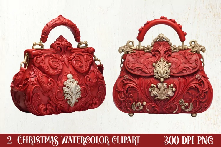 Vintage Christmas Magic Clipart, Christmas Clipart