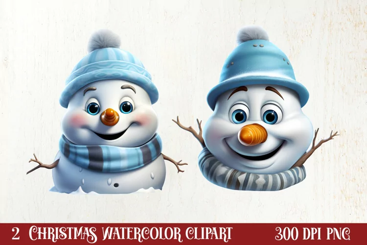 Christmas Snowman Peeking Clipart PNG