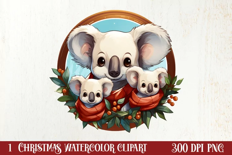 Cozy Christmas Family Animals Clipart , Christmas PNG