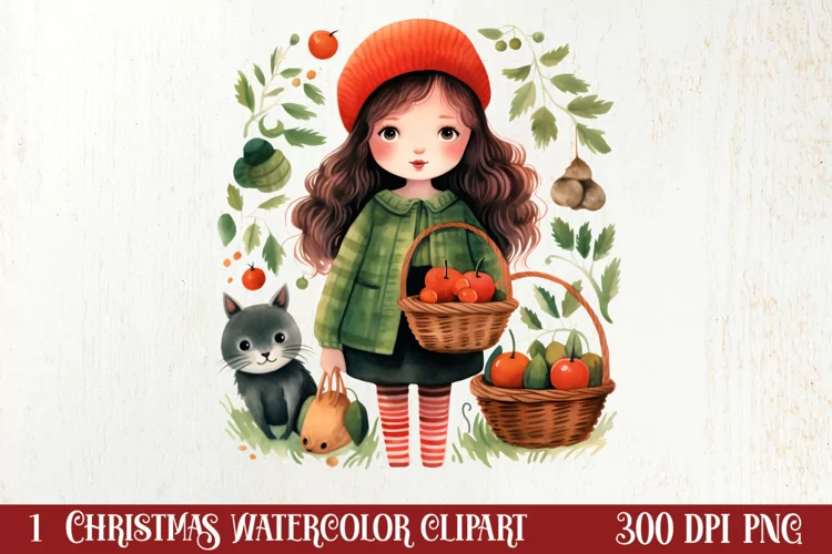 Christmas Knitting Clipart Watercolour , Christmas PNG