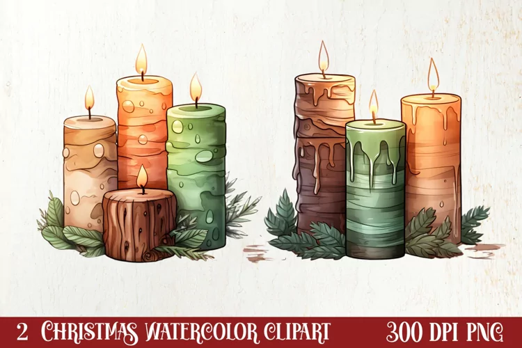 Cozy Christmas Decorations Clipart, Christmas Clipart