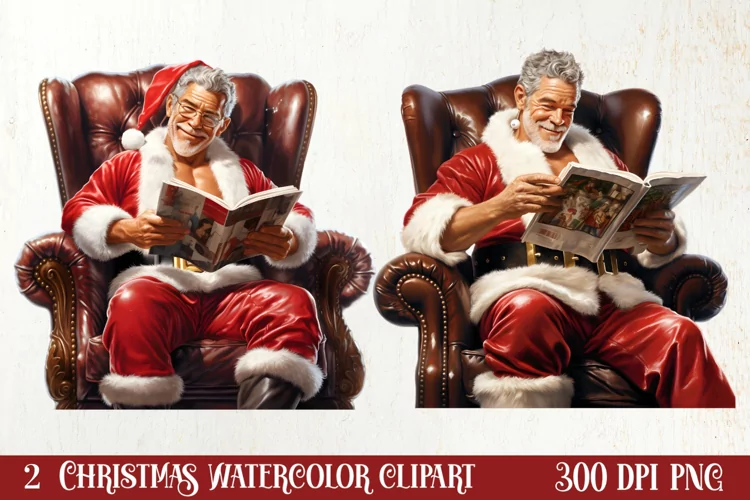 Handsome Santa Claus Clipart, Santa Claus Clipart