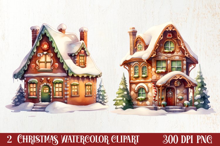 Hand Drawn Cozy Christmas Clipart, Christmas PNG example image 1