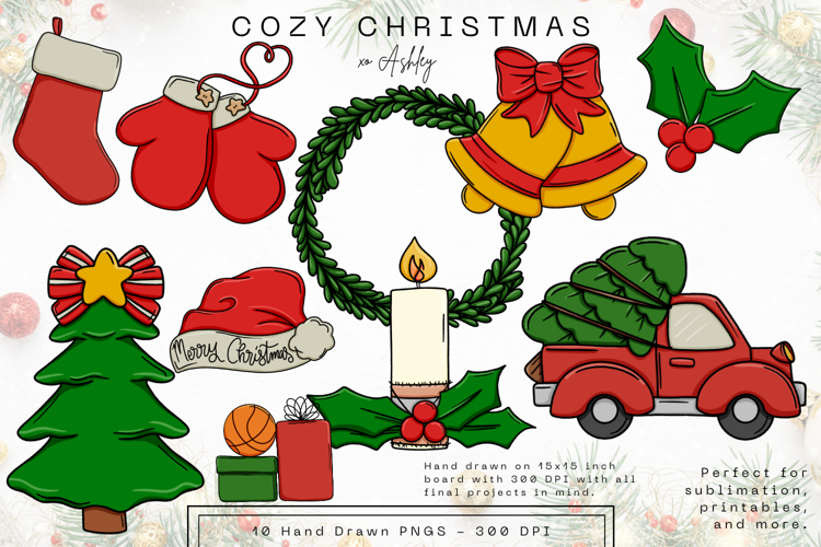 Christmas Clip Art PNG Files