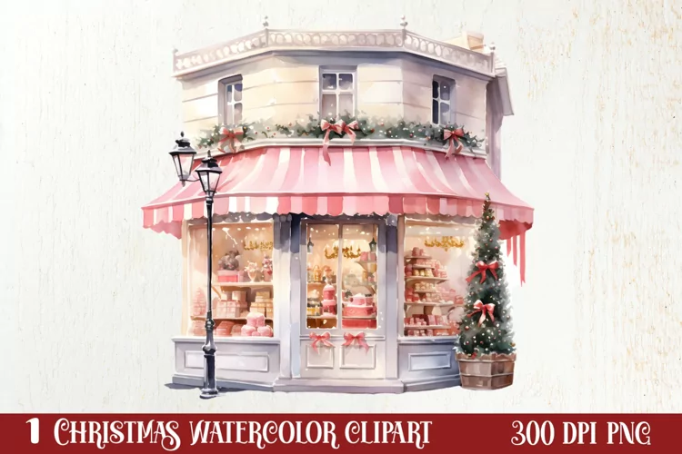 Parisian Christmas Clipart, Parisian Christmas Sublimation