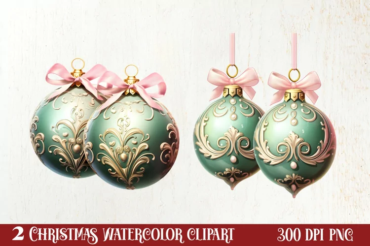 Pastel Christmas Shublimation Clipart, Pastel Christmas Clip
