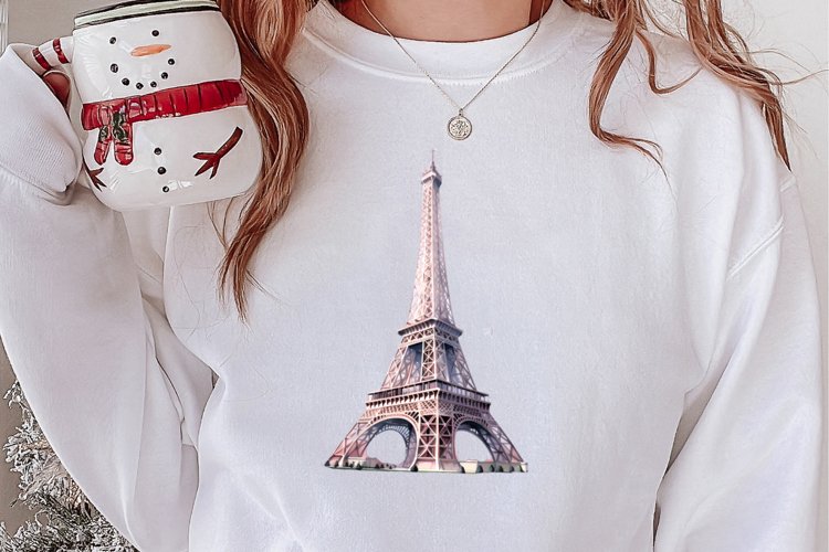 Parisian Christmas Clipart, Parisian Christmas Sublimation