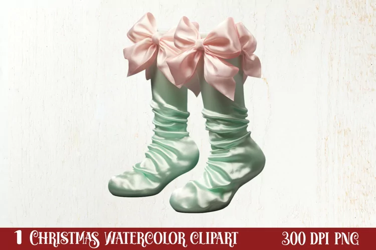 Pastel Christmas Shublimation Clipart, Pastel Christmas Clip