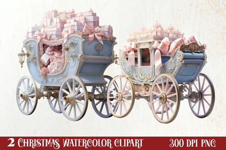 Parisian Christmas Clipart, Parisian Christmas Sublimation