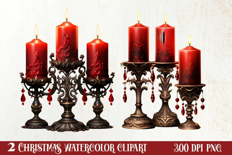 Gothic Christmas Clipart Sublimation, Gothic Christmas