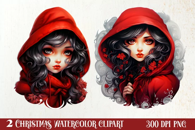 Gothic Christmas Clipart Sublimation, Gothic Christmas