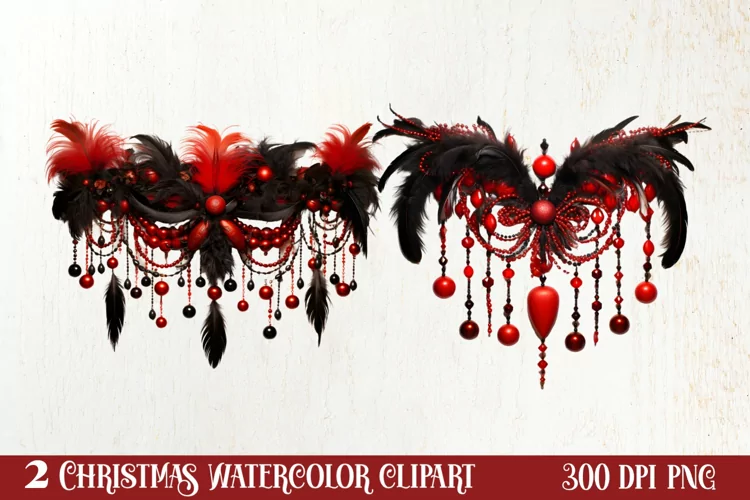 Gothic Christmas Clipart Sublimation, Gothic Christmas