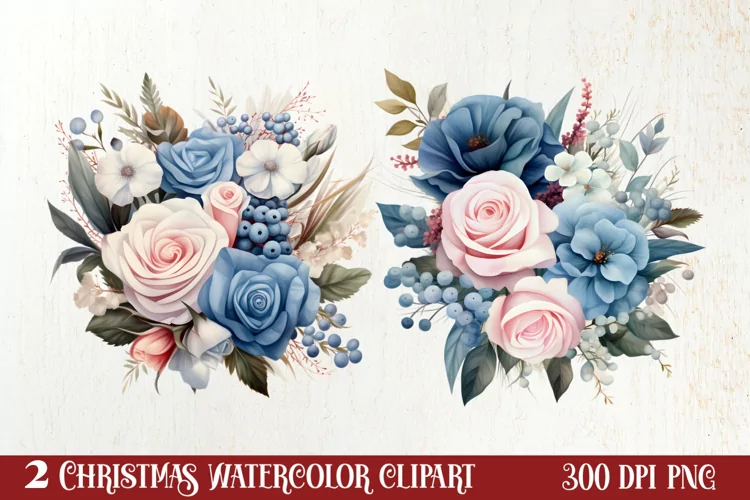 Parisian Christmas Clipart, Parisian Christmas Sublimation