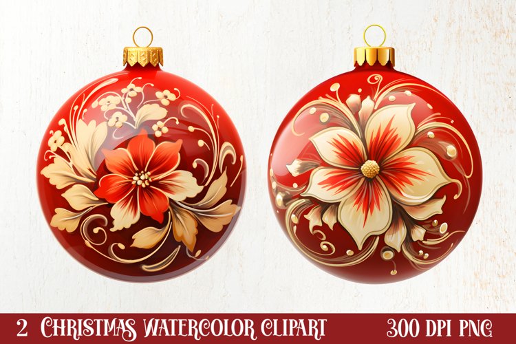Christmas Watercolor Clipart
