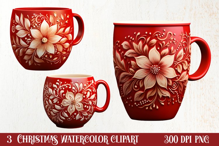 Christmas Watercolor Clipart Image 9