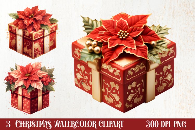 Christmas Watercolor Clipart