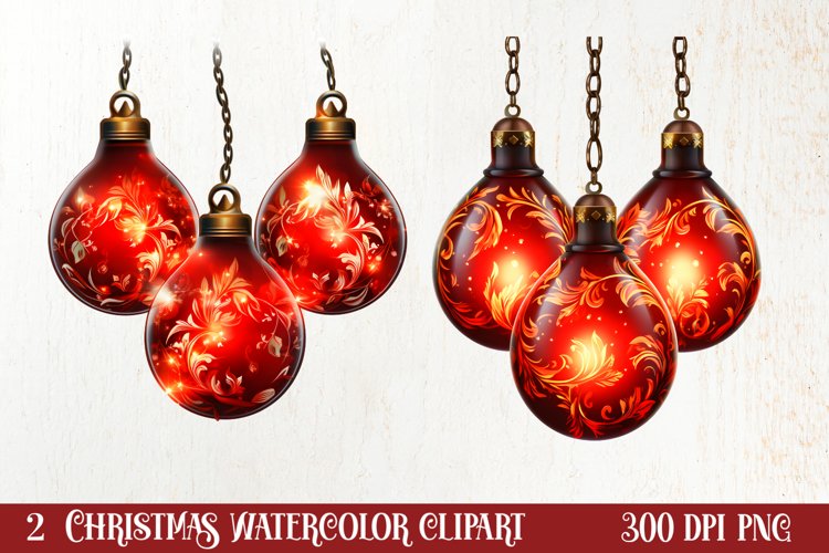 Christmas Watercolor Clipart Image 17