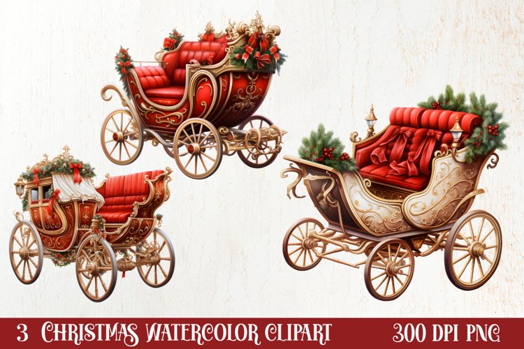 Christmas Watercolor Clipart Image 14