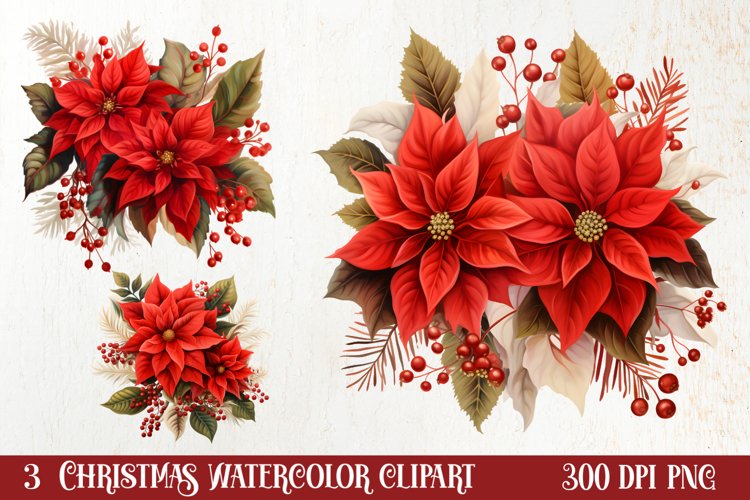 Christmas Watercolor Clipart Image 6
