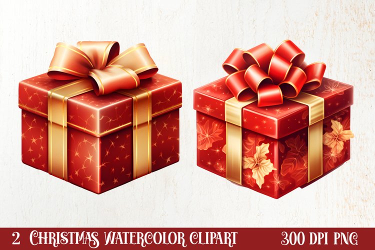 Christmas Watercolor Clipart Image 6