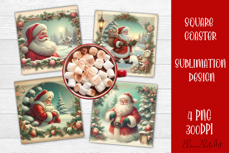 Winter Vintage Scrapbooking, Christmas Paper sublimation