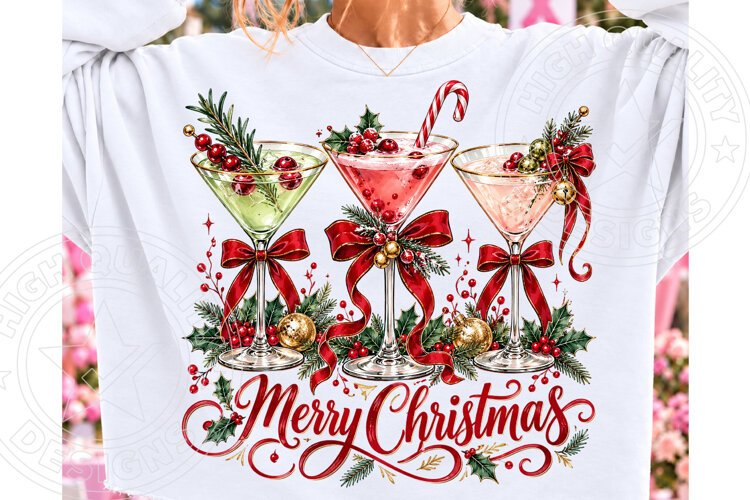 Christmas Cocktail PNG Christmas PNG example image 1