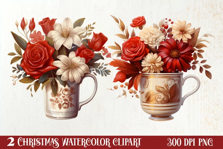 Christmas Coffee Clipart Sublimation, Christmas PNG
