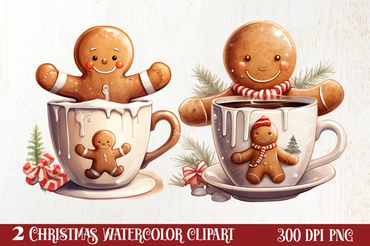 Christmas Coffee Hot Cocoa Sublimation Clipart