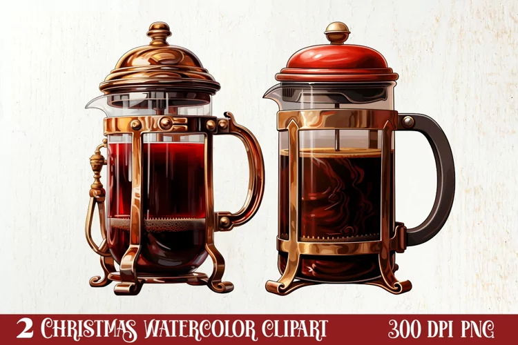 Christmas Coffee Clipart Sublimation, Christmas PNG