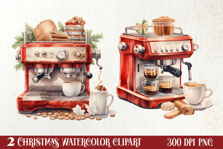 Christmas Coffee Clipart Sublimation, Christmas PNG