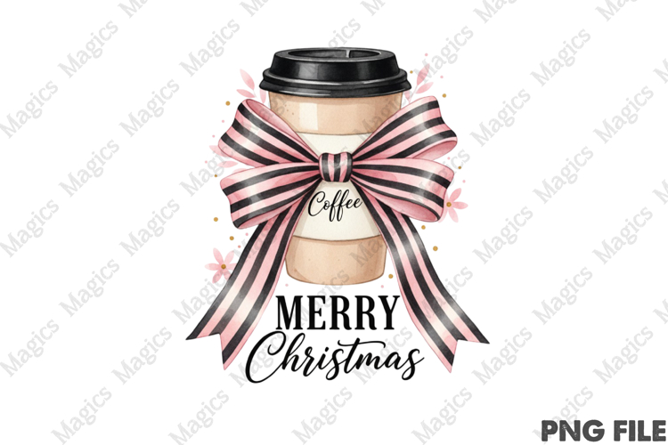 Christmas Coffee Cup Clipart PNG