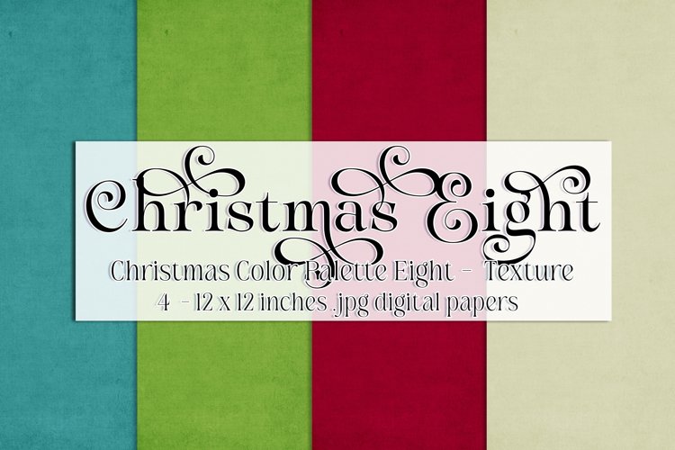 Christmas Background, Christmas Eight Color Palette, Texture example image 1