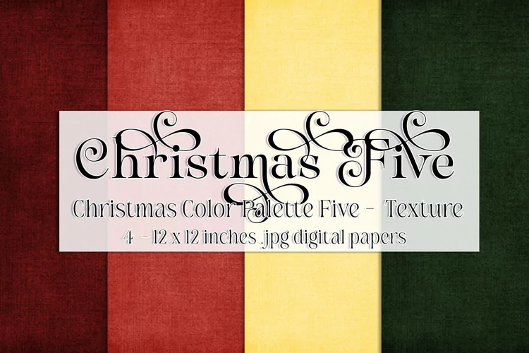 Christmas Background, Christmas Five Color Palette, Texture