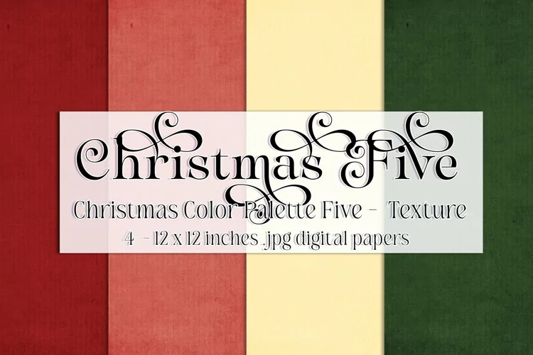 Christmas Background, Christmas Five Color Palette, Texture