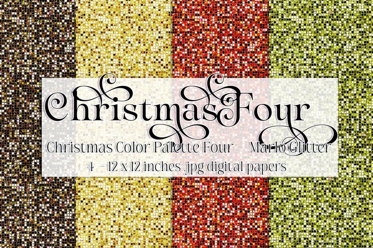Christmas Background, Christmas Four Palette, Marlo Glitter