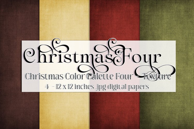 Christmas Background, Christmas Four Color Palette, Texture example image 1