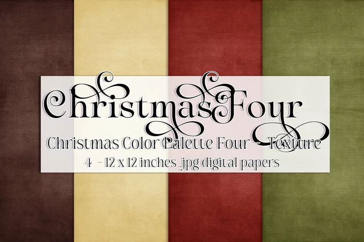 Christmas Background, Christmas Four Color Palette, Texture