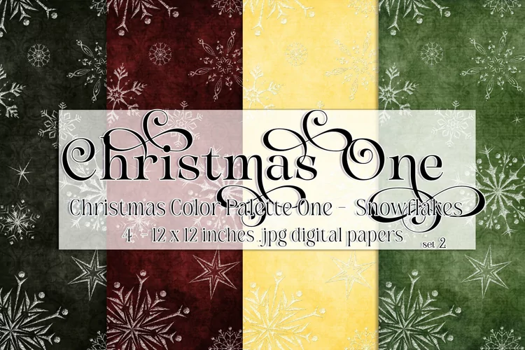 Christmas Background, Christmas One Color Palette, Snowflake