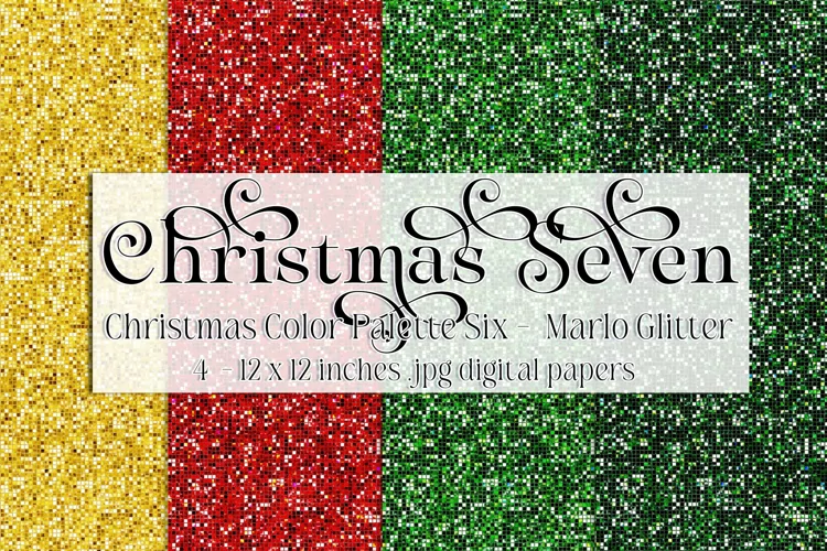 Christmas Background, Christmas Seven Palette, Marlo Glitter