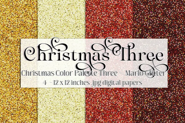 Christmas Background, Christmas Three Palette, Marlo Glitter