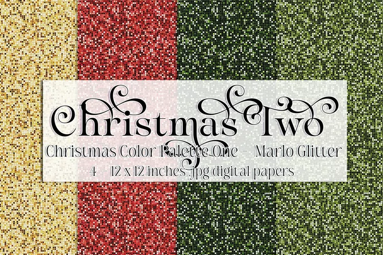Christmas Background, Christmas Two Palette, Marlo Glitter