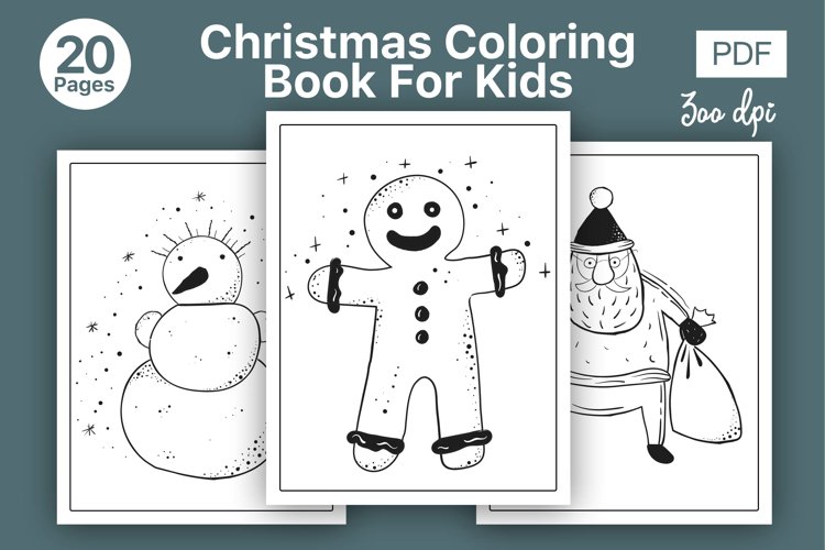 Christmas Coloring Book For KIds example image 1