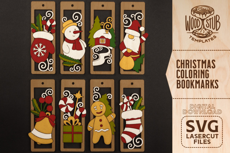 Christmas Bookmarks svg, Christmas Ornaments, Christmas svg