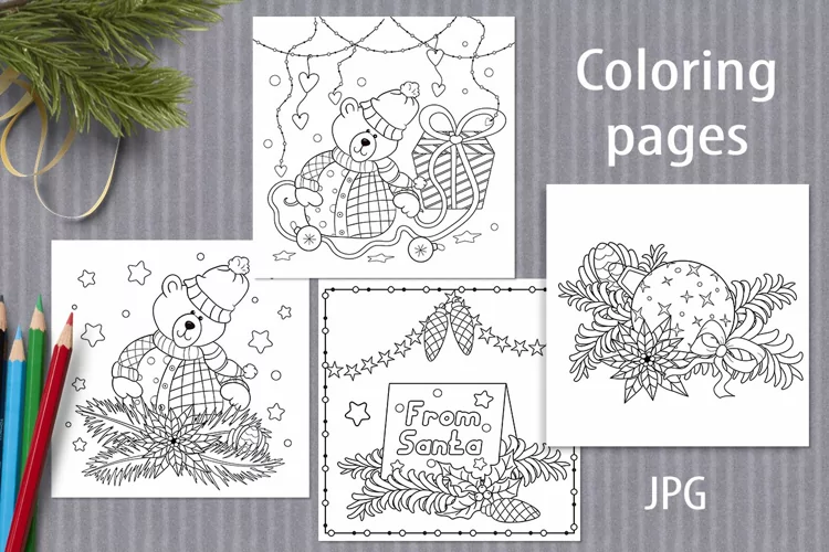 Christmas coloring sheets